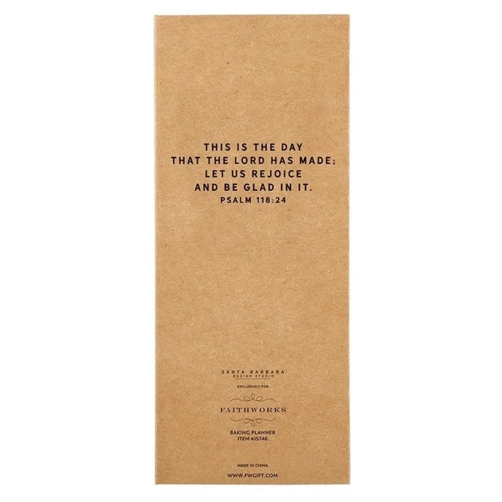 Faithworks Baking Planner - Bake‎ & Be Glad Christian Psalm 118:24 (20252)